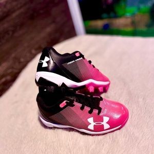 Pink Under Armour Cleats
